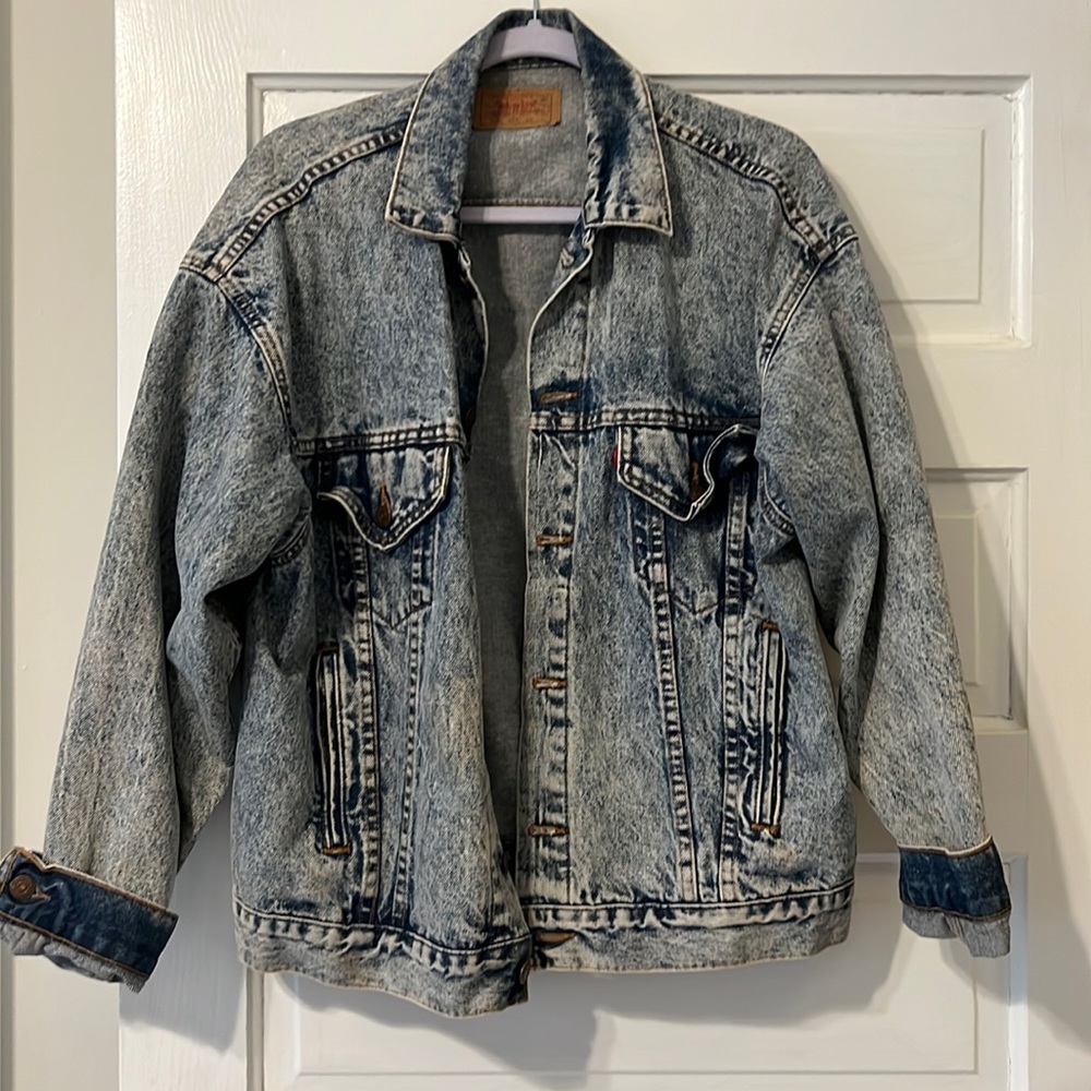 Levi acid wash denim jacket vintage